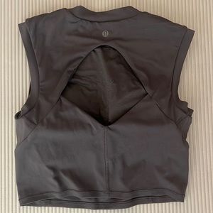 Lulu lemon black sports crop top